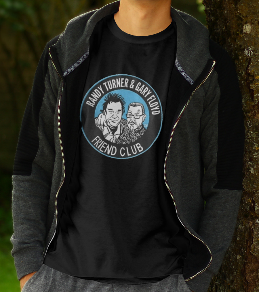 Randy Turner And Gary Floyd Friend Club Circular Caricature T-Shirt