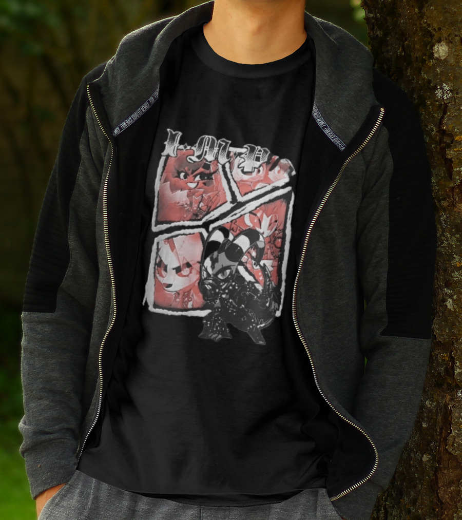 I M P Helluva Boss Chibi Characters Comic Panel T-Shirt
