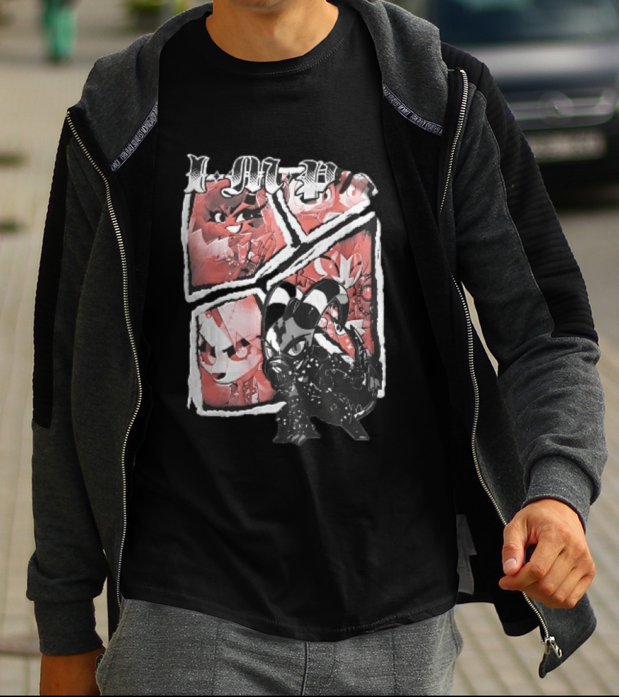 I M P Helluva Boss Chibi Characters Comic Panel T-Shirt