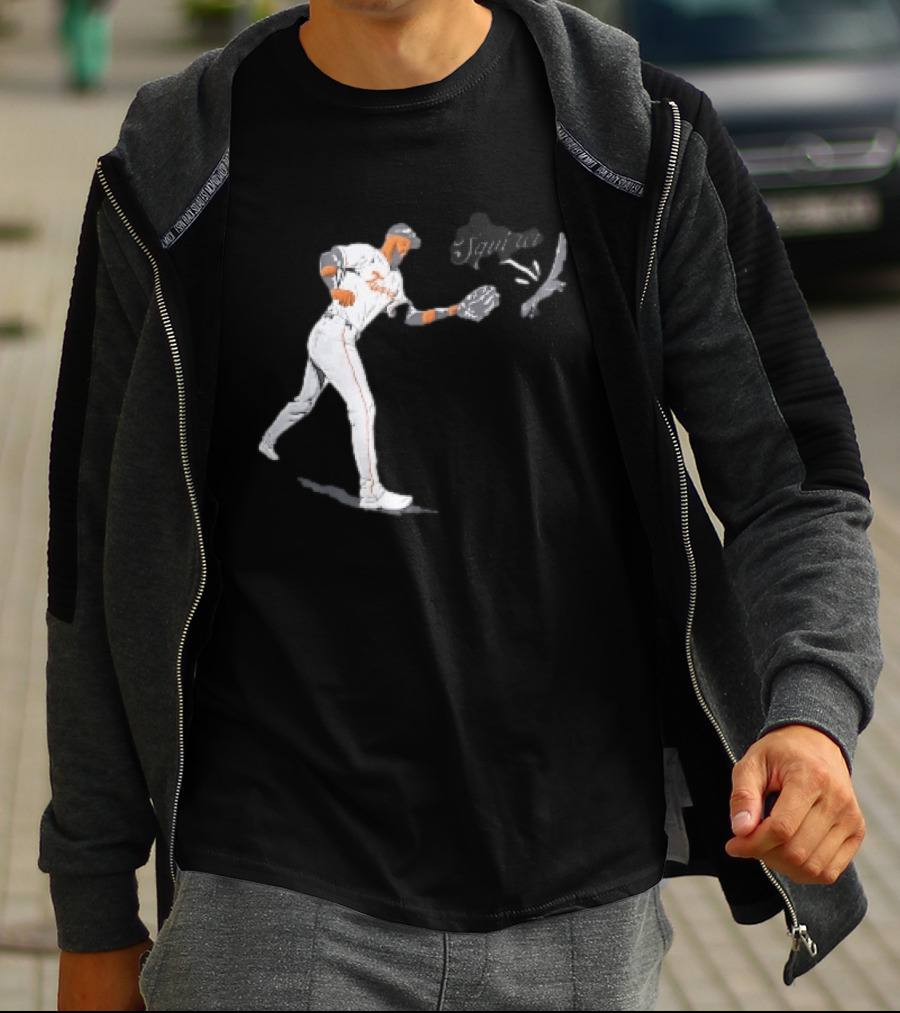 Squirrel Leody Taveras Texas Rangers MLB Catching Cartoon Baseball T-Shirt