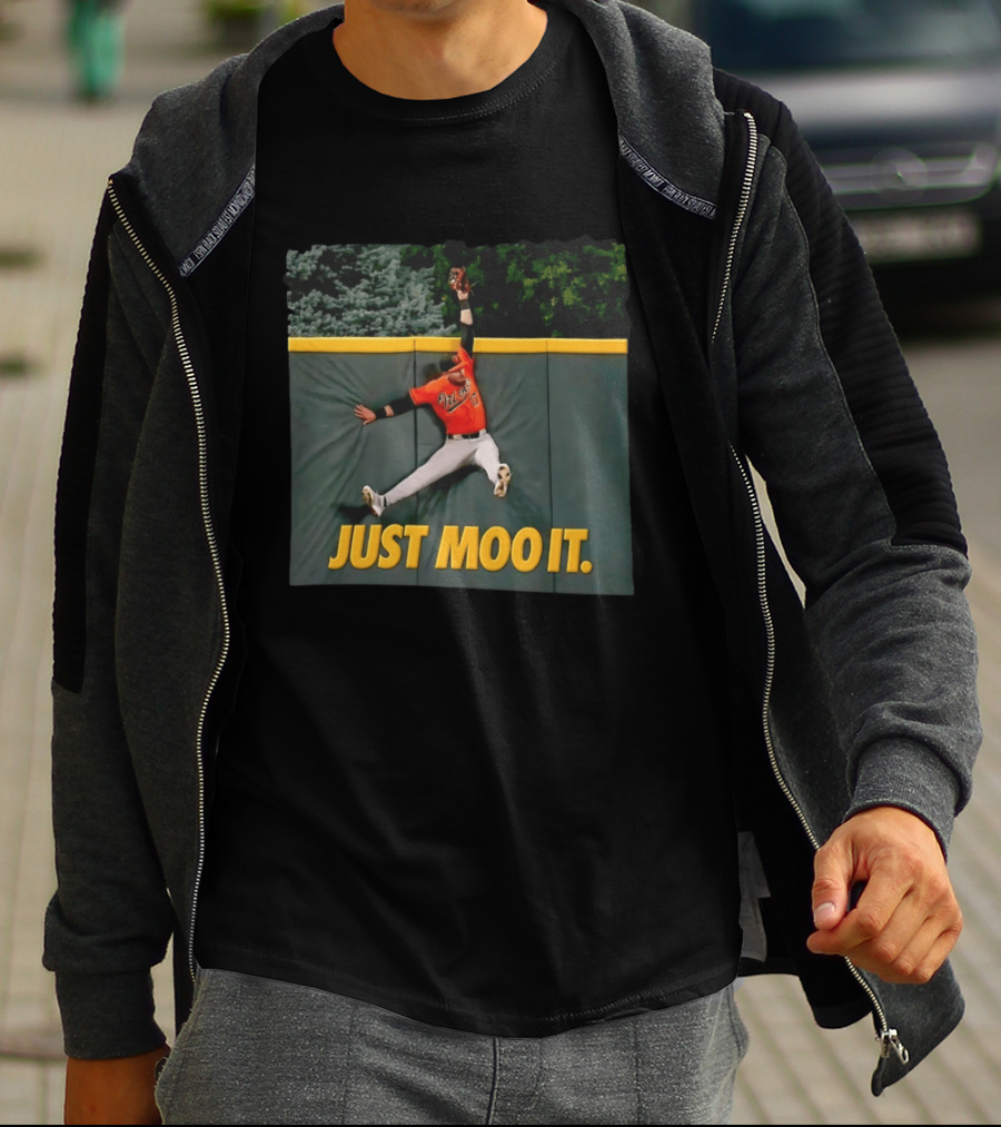 Just Moo It The Catch Baltimore Orioles Colton Cowser Baseball 2026 T-Shirt