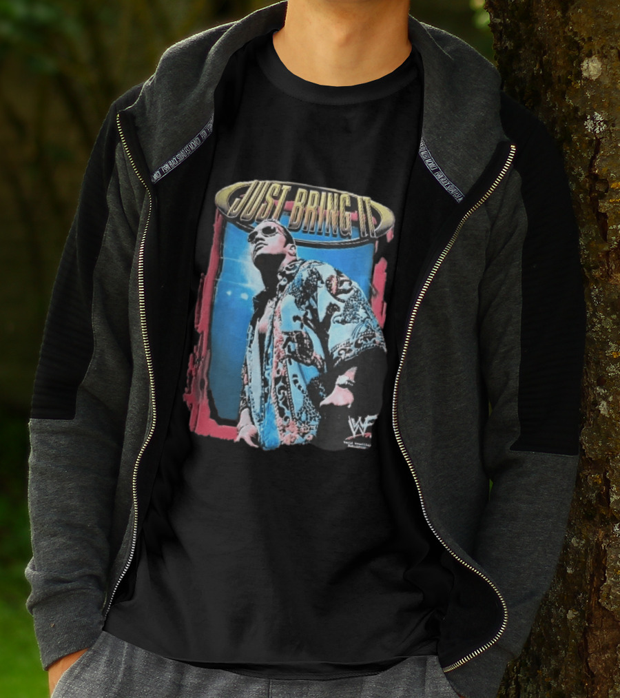 World Wrestling Federation Just Bring It Dwayne The Rock Johnson Sunglasses T-Shirt