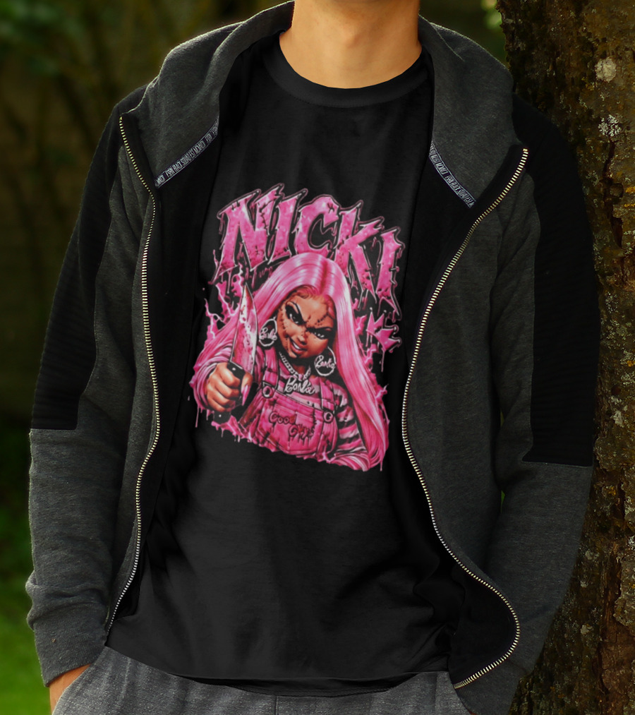 Nicki Chucky Barbie Good Guys Pink Halloween 2026 T-Shirt
