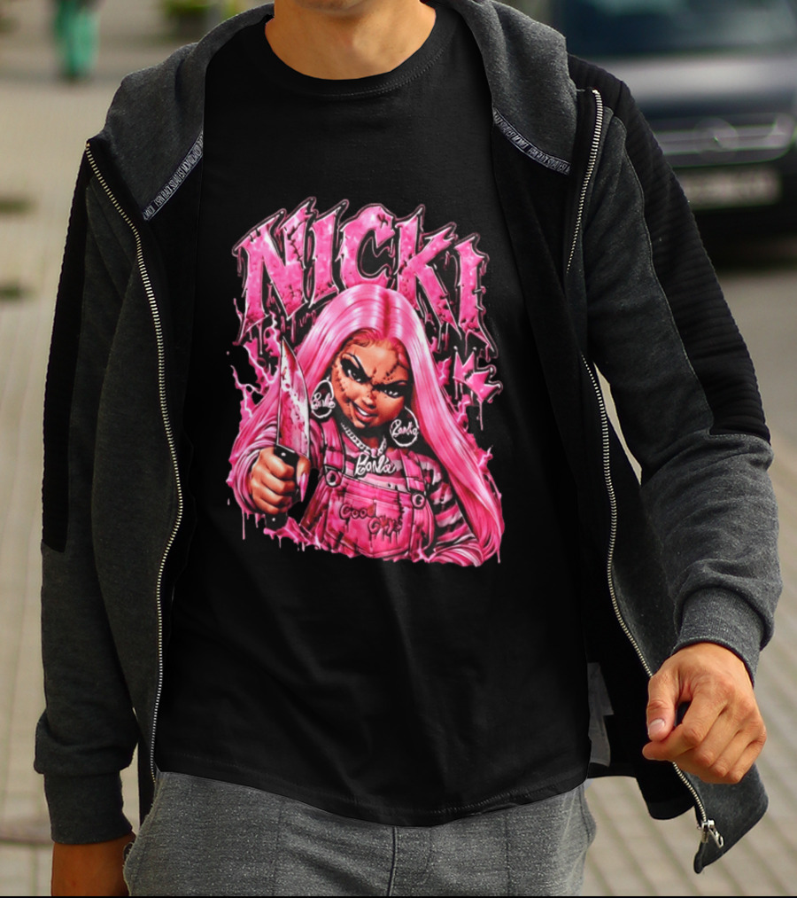 Nicki Chucky Barbie Good Guys Pink Halloween 2026 T-Shirt