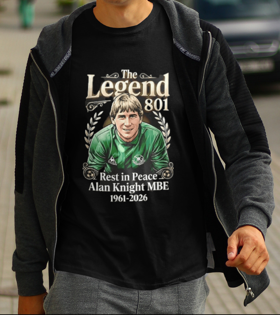 Portsmouth FC The Legend 801 Alan Knight MBE 1961 2026 Goalkeeper Laurel Wreath T-Shirt