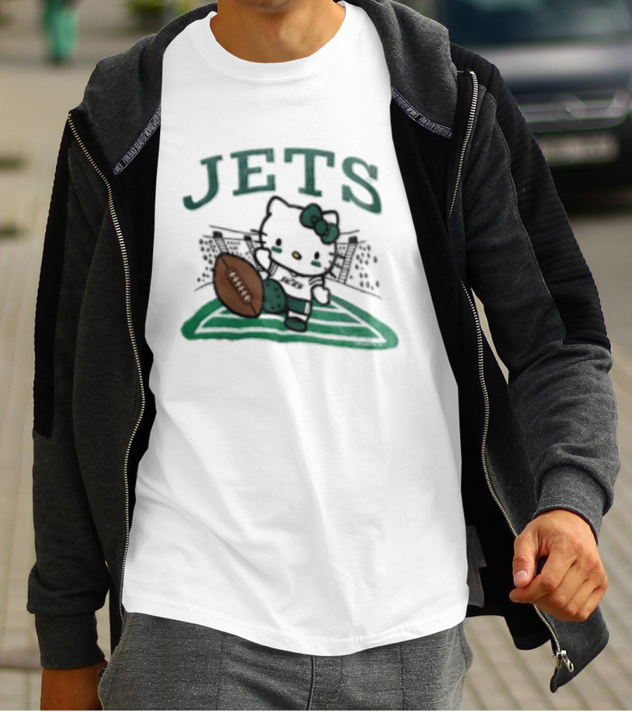 Hello Kitty Jets Football T-Shirt