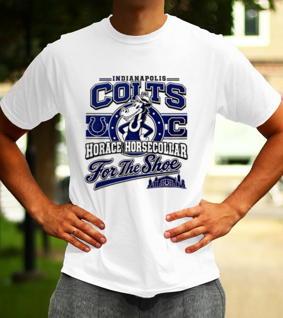 Indianapolis Colts Horace Horsecollar Mascot For The Shoe T-Shirt