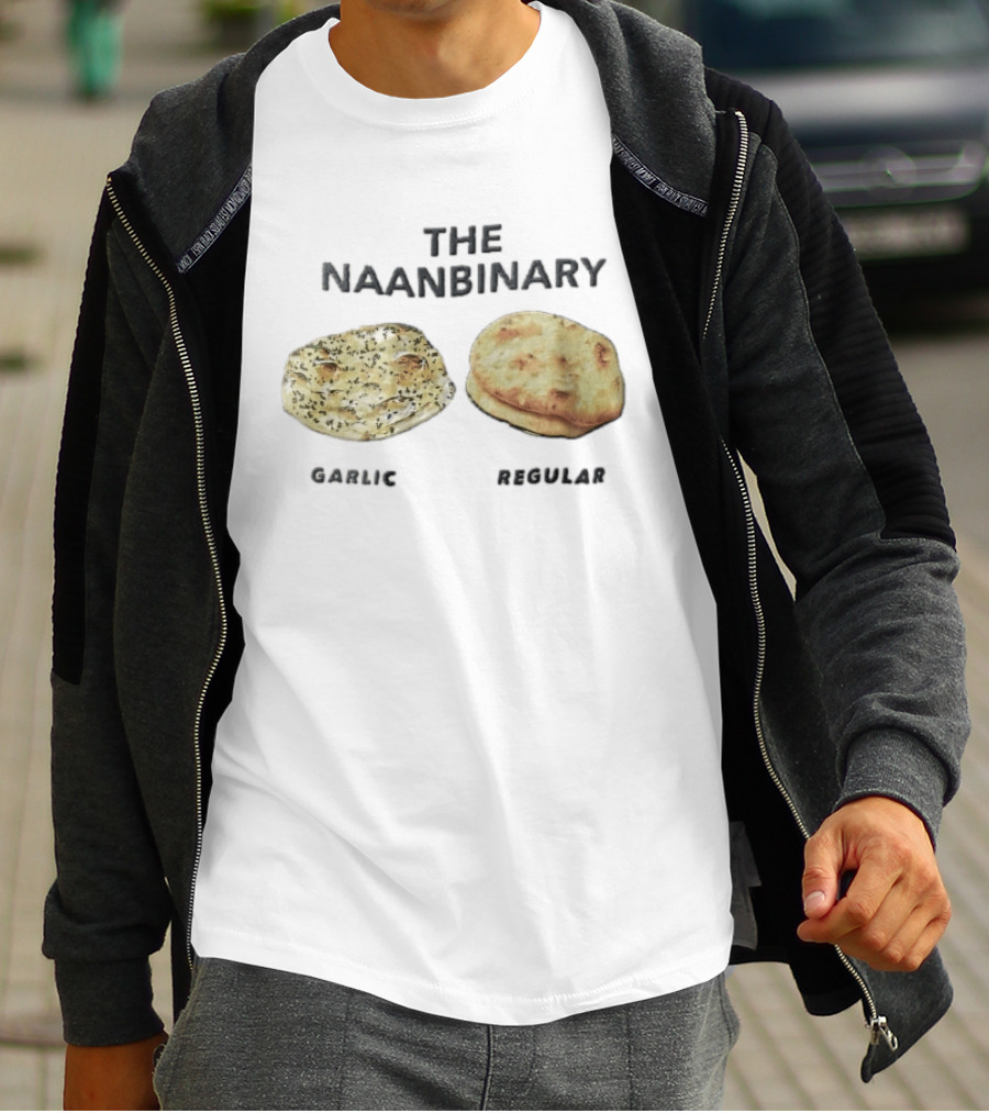 The Naanbinary Garlic Regular Indian Flatbread T-Shirt