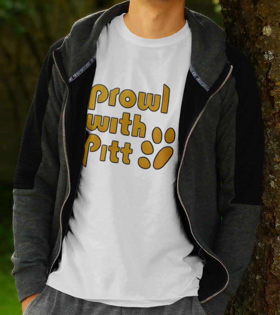 Prowl With Pitt Paw Print Pittsburgh Spirit T-Shirt