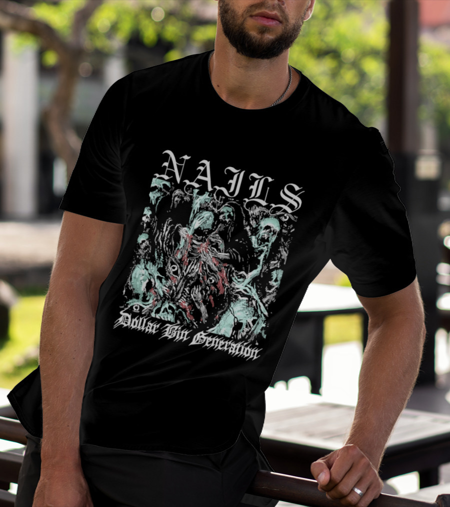 Nails Dollar Bin Generation Grunge Aesthetic T-Shirt