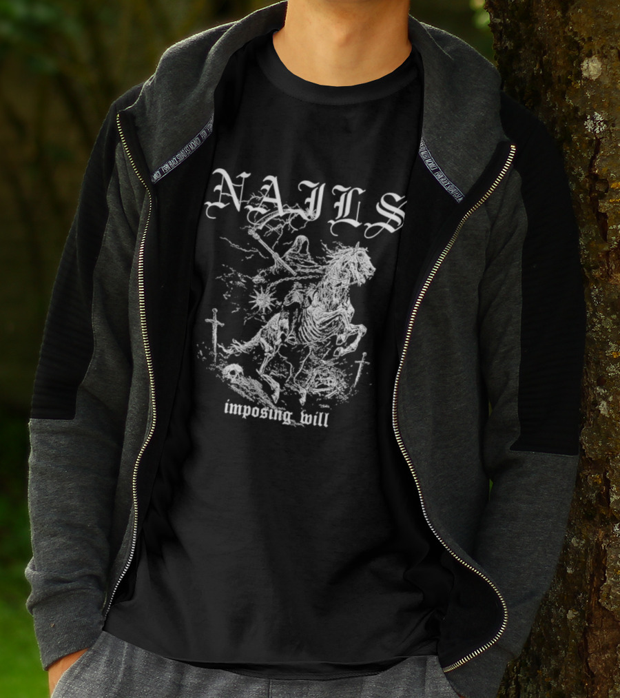 Nails Imposing Will Horse Warrior T-Shirt