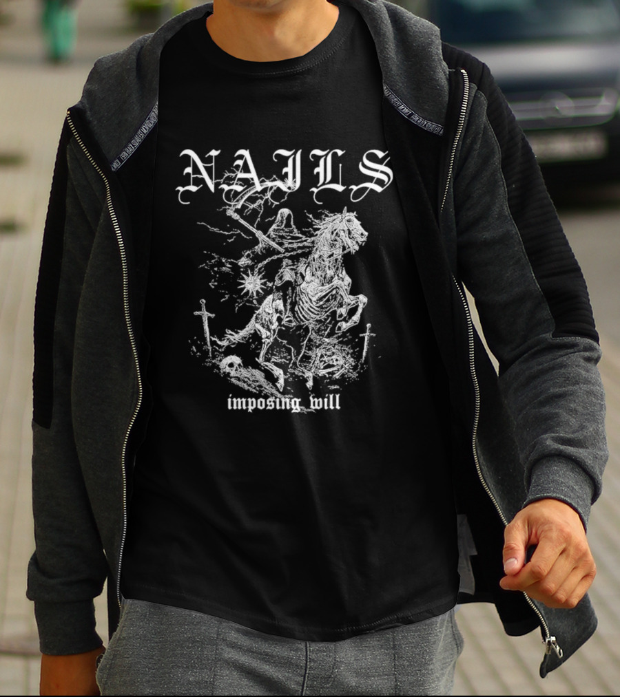 Nails Imposing Will Horse Warrior T-Shirt