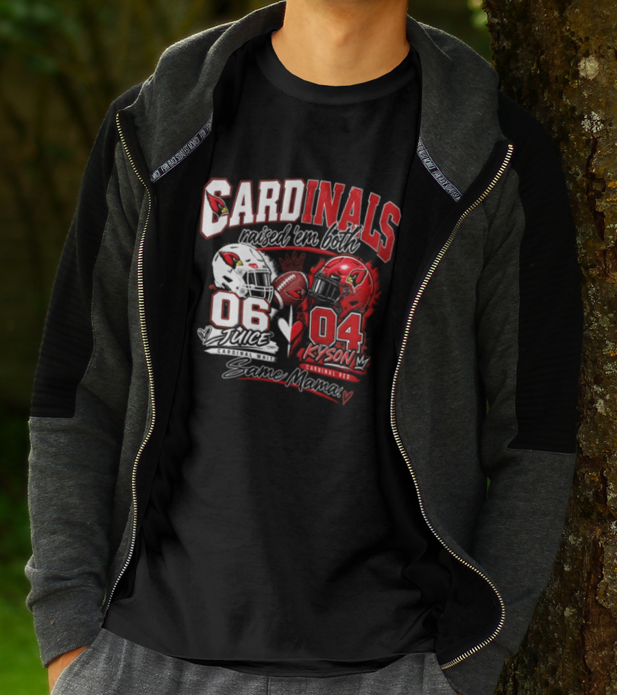 Cardinals Raised 'em Both 06 White Juice Vs 04 Red Kyson Bax Memx T-Shirt