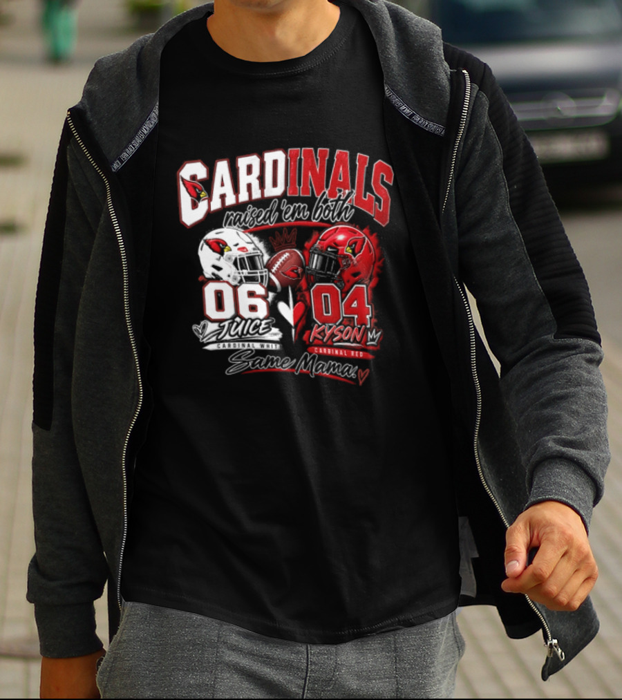 Cardinals Raised 'em Both 06 White Juice Vs 04 Red Kyson Bax Memx T-Shirt