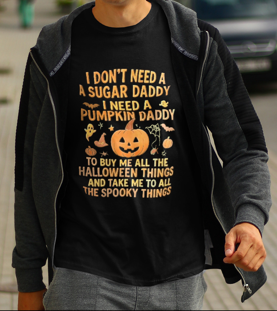 Halloween Pumpkin Daddy Spooky Things T-Shirt
