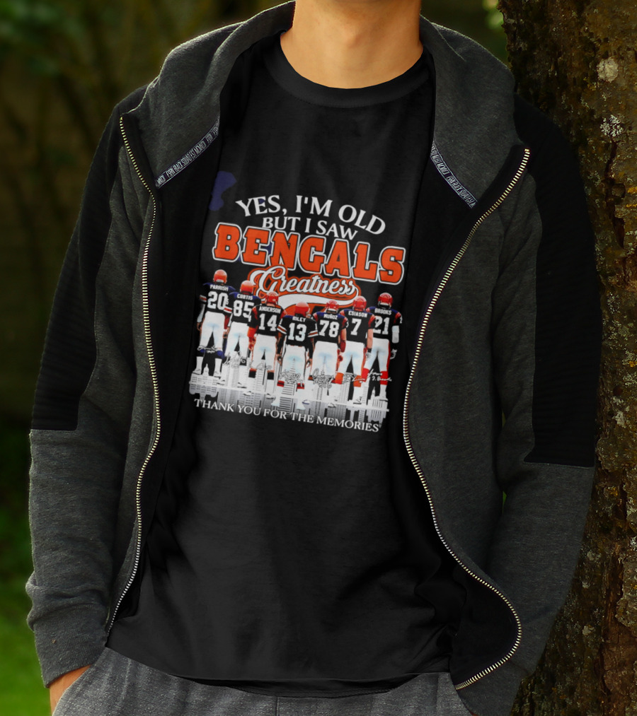 Yes I'm Old But I Saw Bengals Greatness Memories T-Shirt