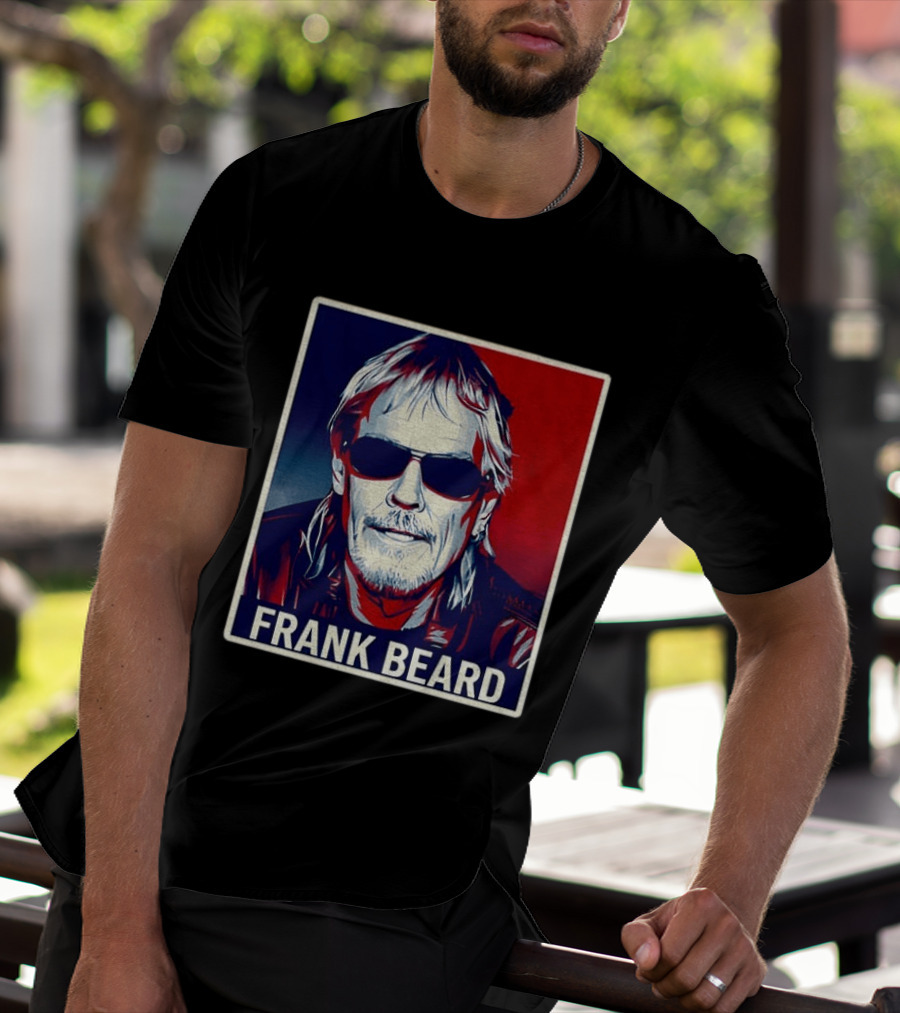 Frank Beard Vintage Rocker Sunglasses T-Shirt