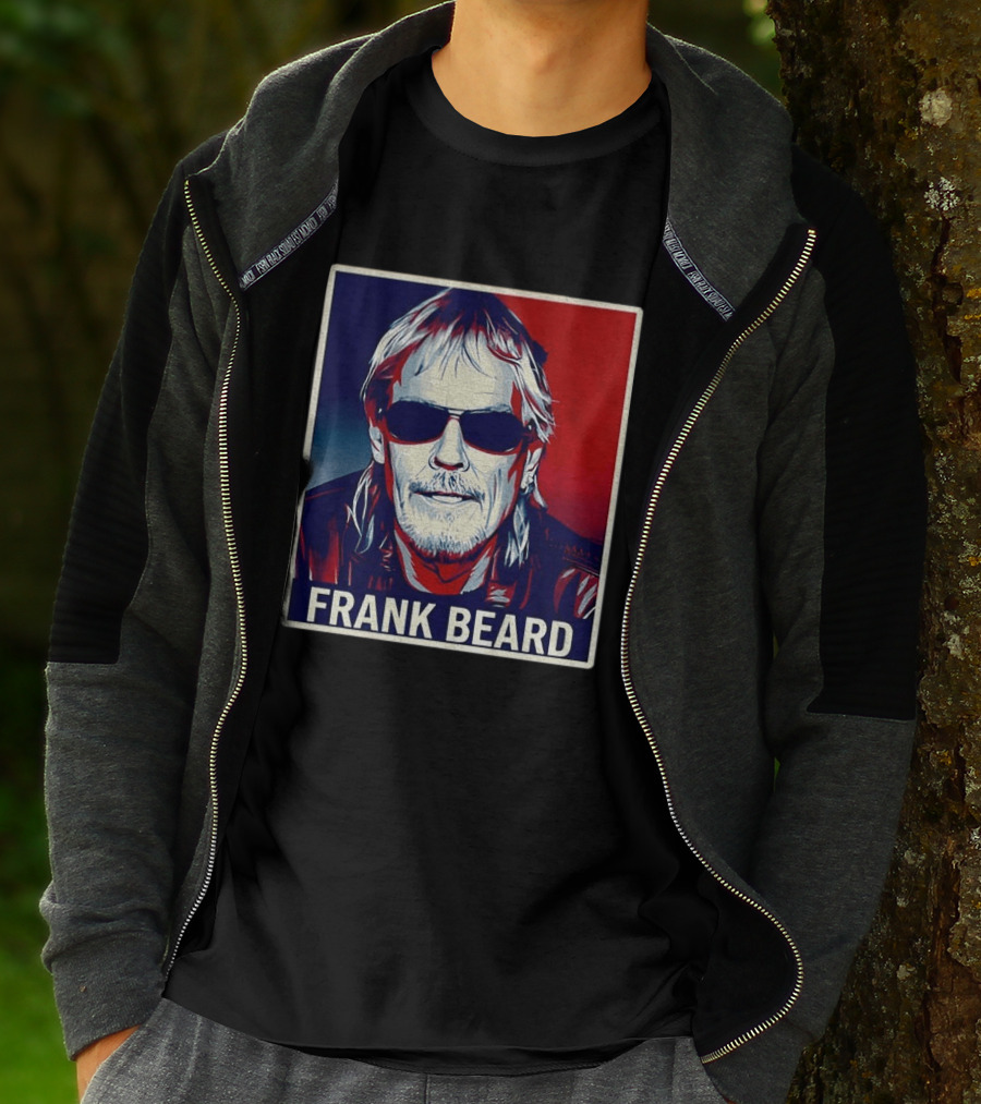 Frank Beard Vintage Rocker Sunglasses T-Shirt
