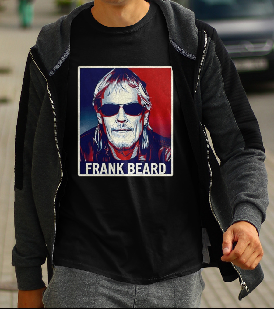 Frank Beard Vintage Rocker Sunglasses T-Shirt