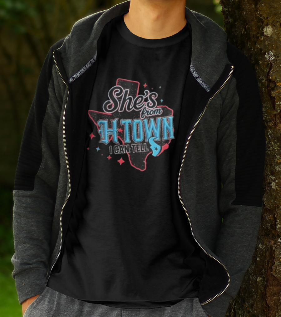 She's From H Town Texas Stars I Can Tell T-Shirt