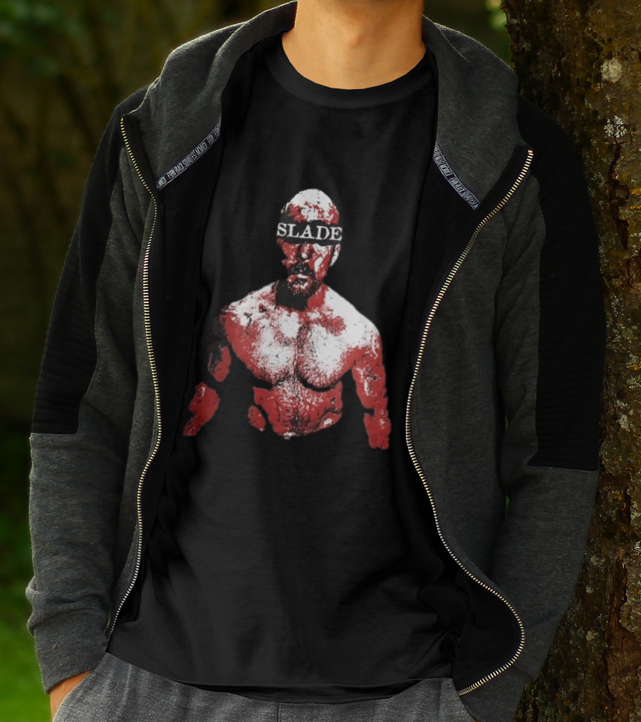 Slade Warrior Bleeding Covered In Blood Bold Headband T-Shirt