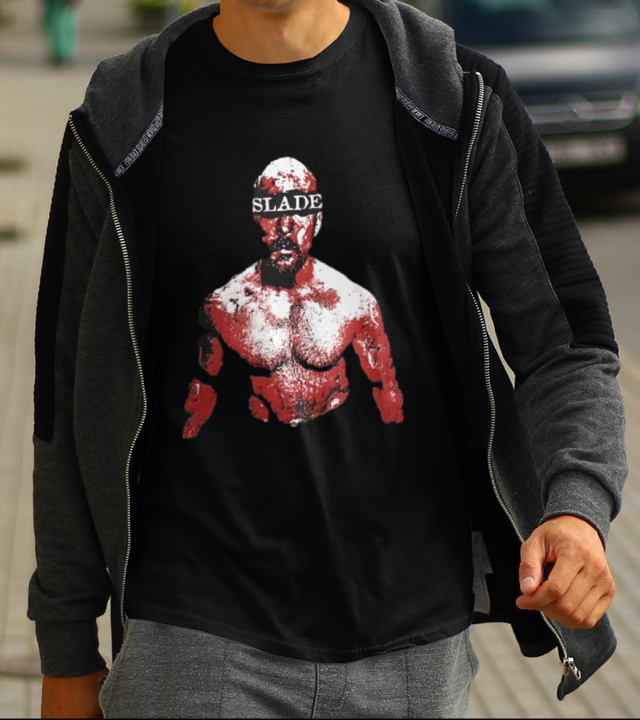 Slade Warrior Bleeding Covered In Blood Bold Headband T-Shirt