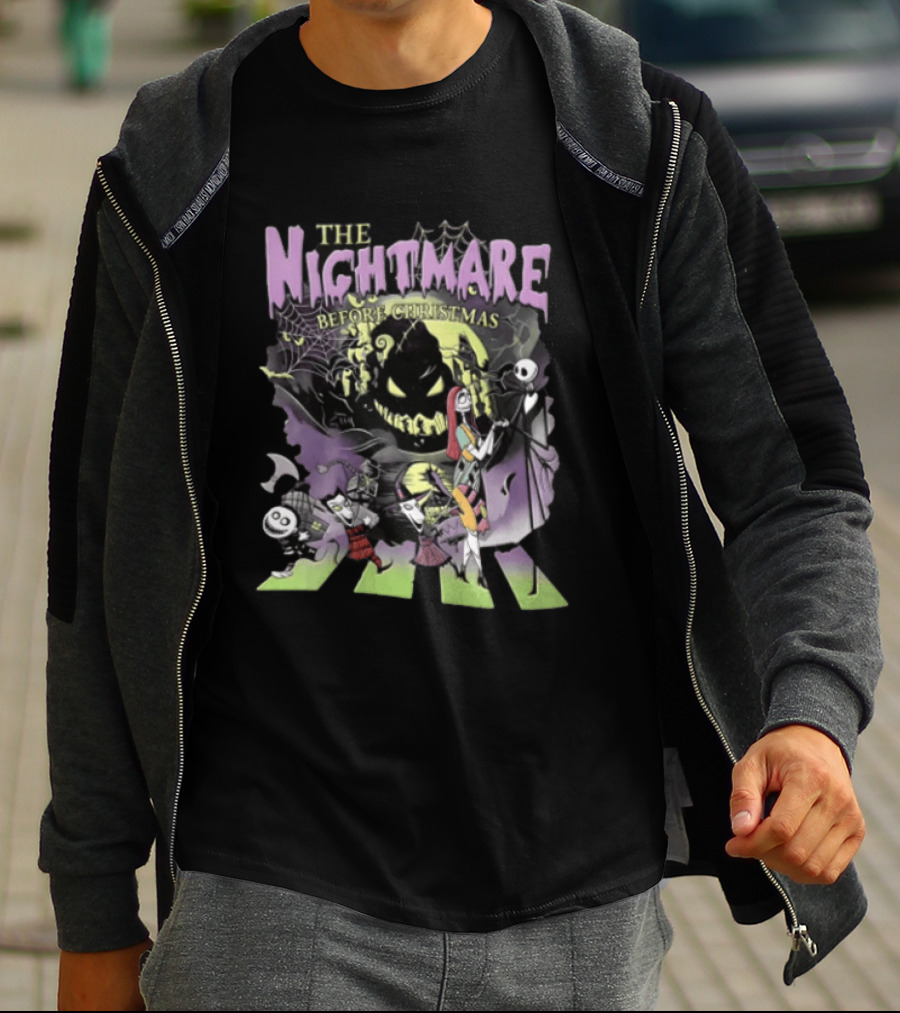The Nightmare Before Christmas Abbey Road Halloween T-Shirt