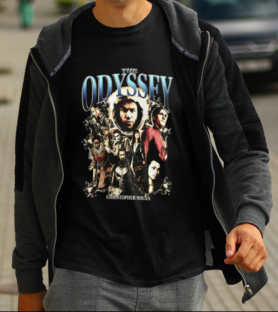 The Odyssey Christopher Nolan Sci Fi Movie Characters Collage T-Shirt