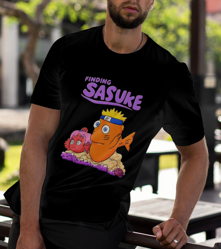 Finding Sasuke With Naruto And Nemo Crossover Adventure T-Shirt
