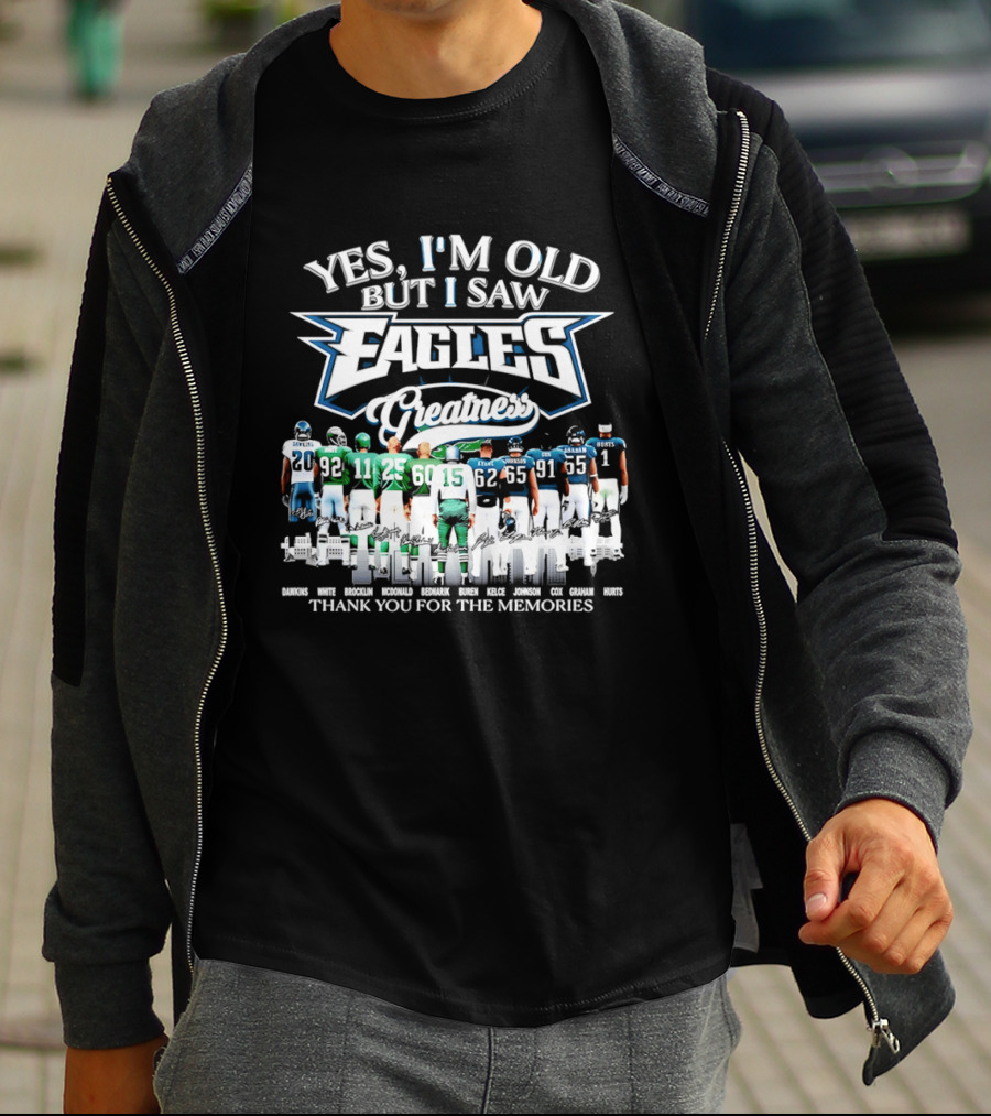 Philadelphia Eagles Greatness Thank You For The Memories T-Shirt