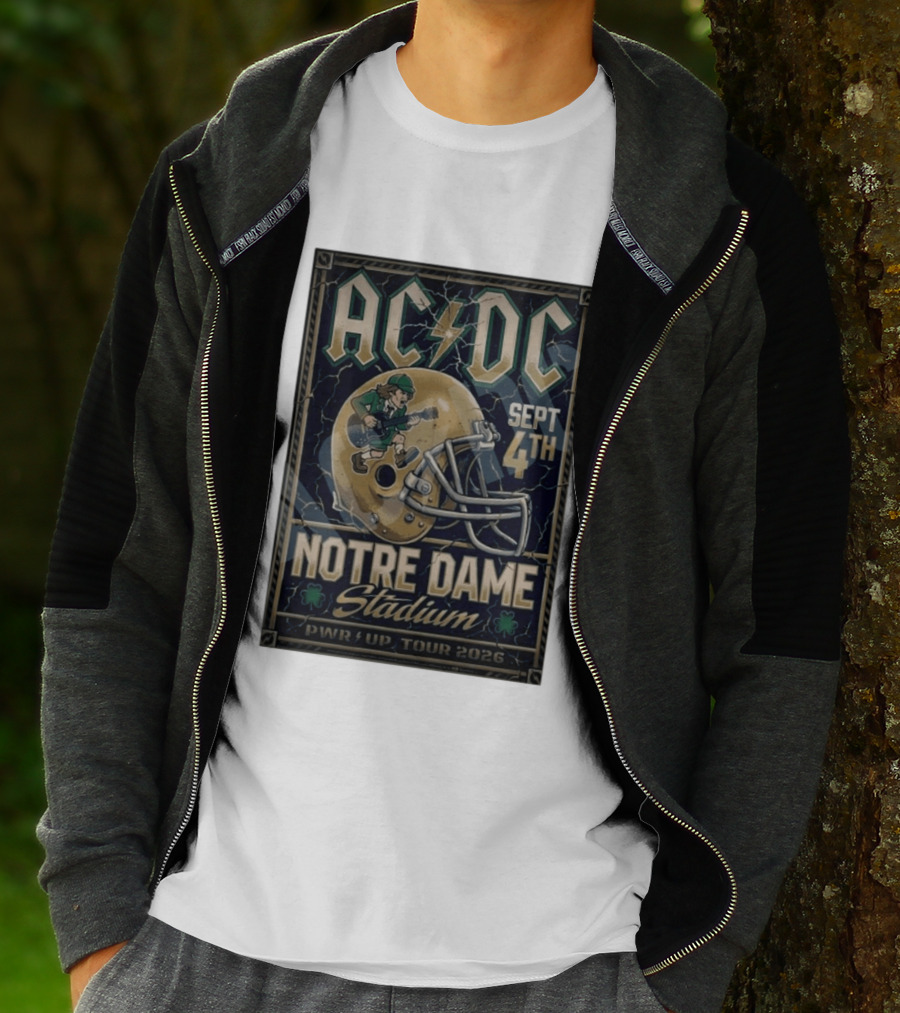 ACDC Notre Dame Stadium September 4th PWR Up Tour 2026 T-Shirt