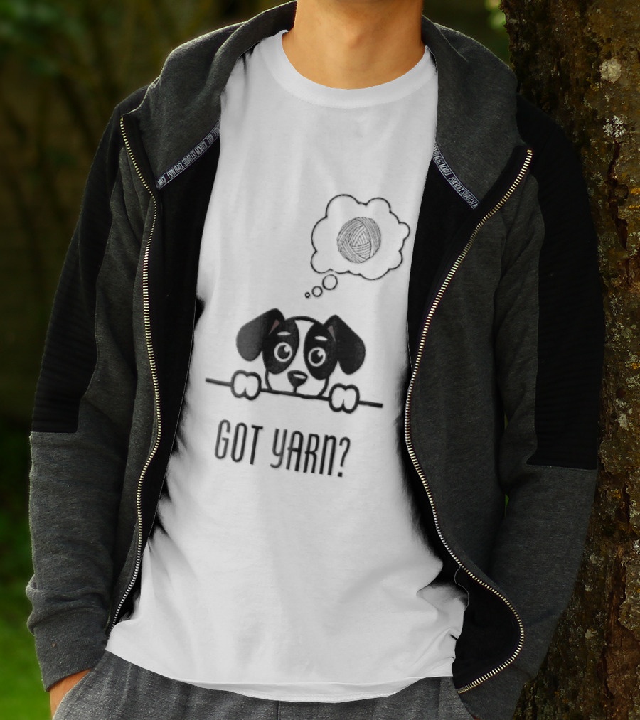 Got Yarn Puppy Dog Dreaming Of Yarn Ball T-Shirt