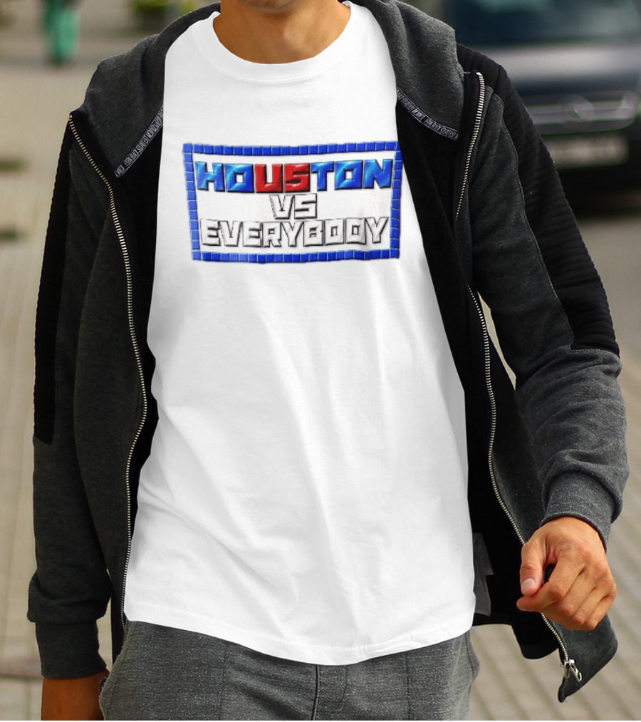 Houston VS Everybody Pixel Border T-Shirt