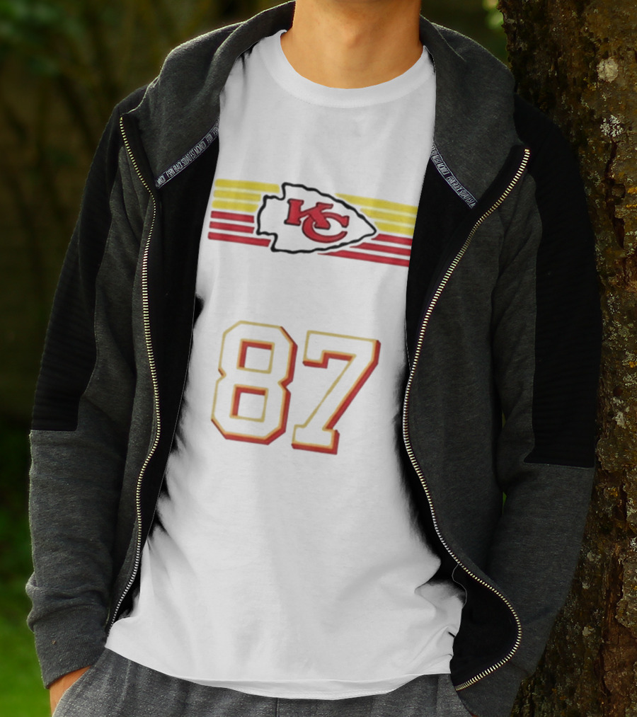 Travis Kelce Kansas City Chiefs KC Logo 87 T-Shirt