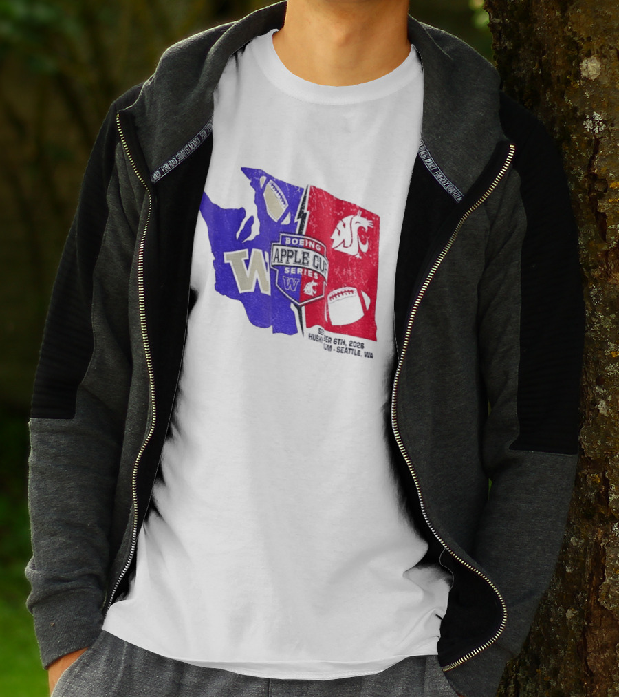 Boeing Apple Cup Series Washington Huskies Vs Cougars Sept 6th 2026 Seattle WA T-Shirt