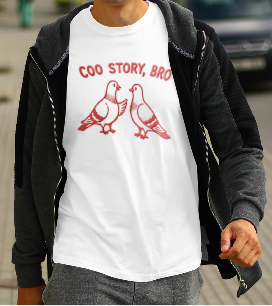 Coo Story Bro Pigeon Humor Two Birds T-Shirt