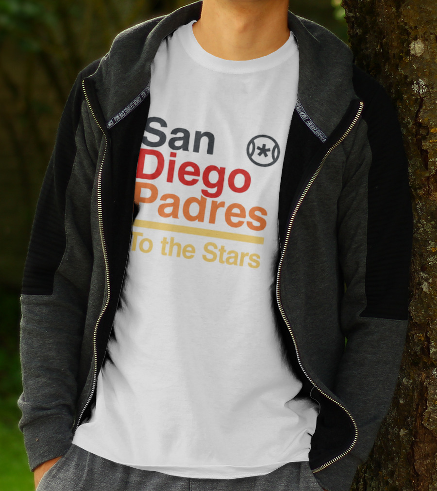 San Diego Padres To The Stars Retro Baseball T-Shirt