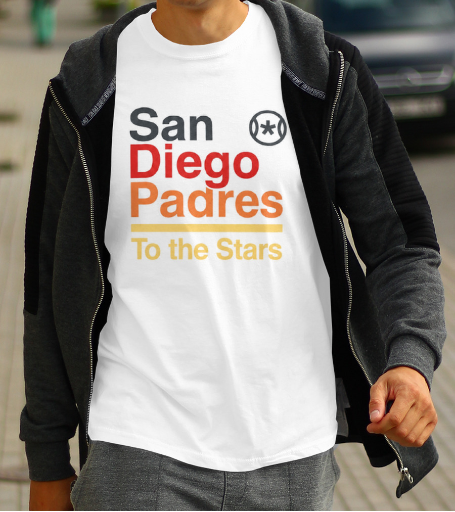 San Diego Padres To The Stars Retro Baseball T-Shirt