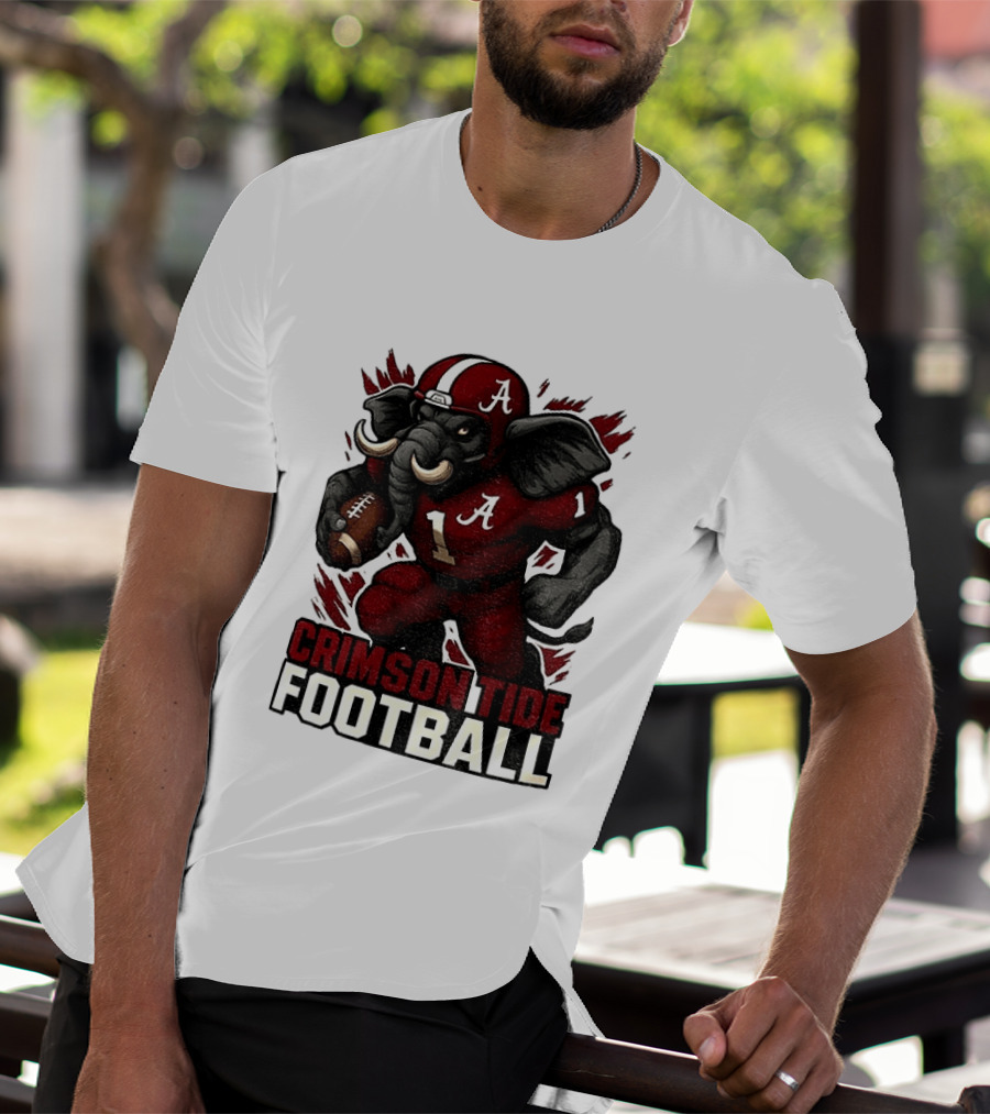 Crimson Tide Football Elephant Alabama A 1 T-Shirt