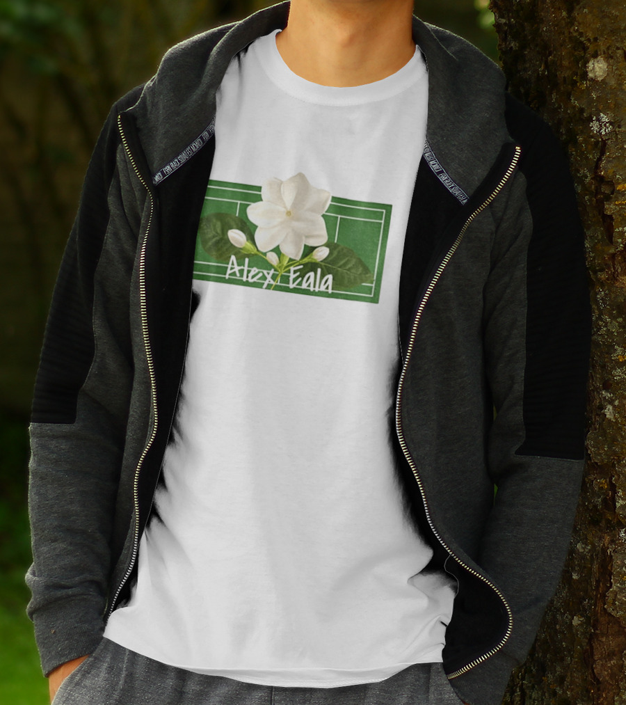 Alex Eala Sampaguita Tennis Court Blossom T-Shirt