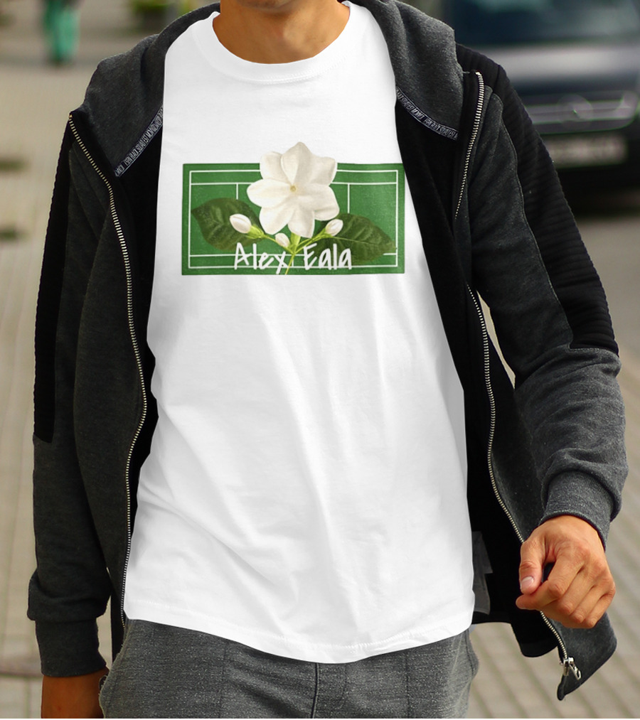 Alex Eala Sampaguita Tennis Court Blossom T-Shirt