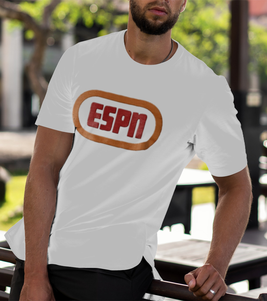ESPN Oval Border Classic Style Retro Sports T-Shirt