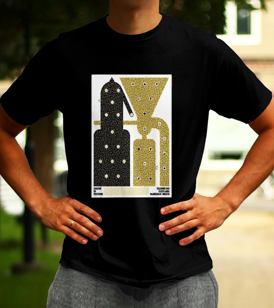 Angine De Poitrine Tournée Des États Unis D'Amérique MMXXVI Tour Music Limited T-Shirt