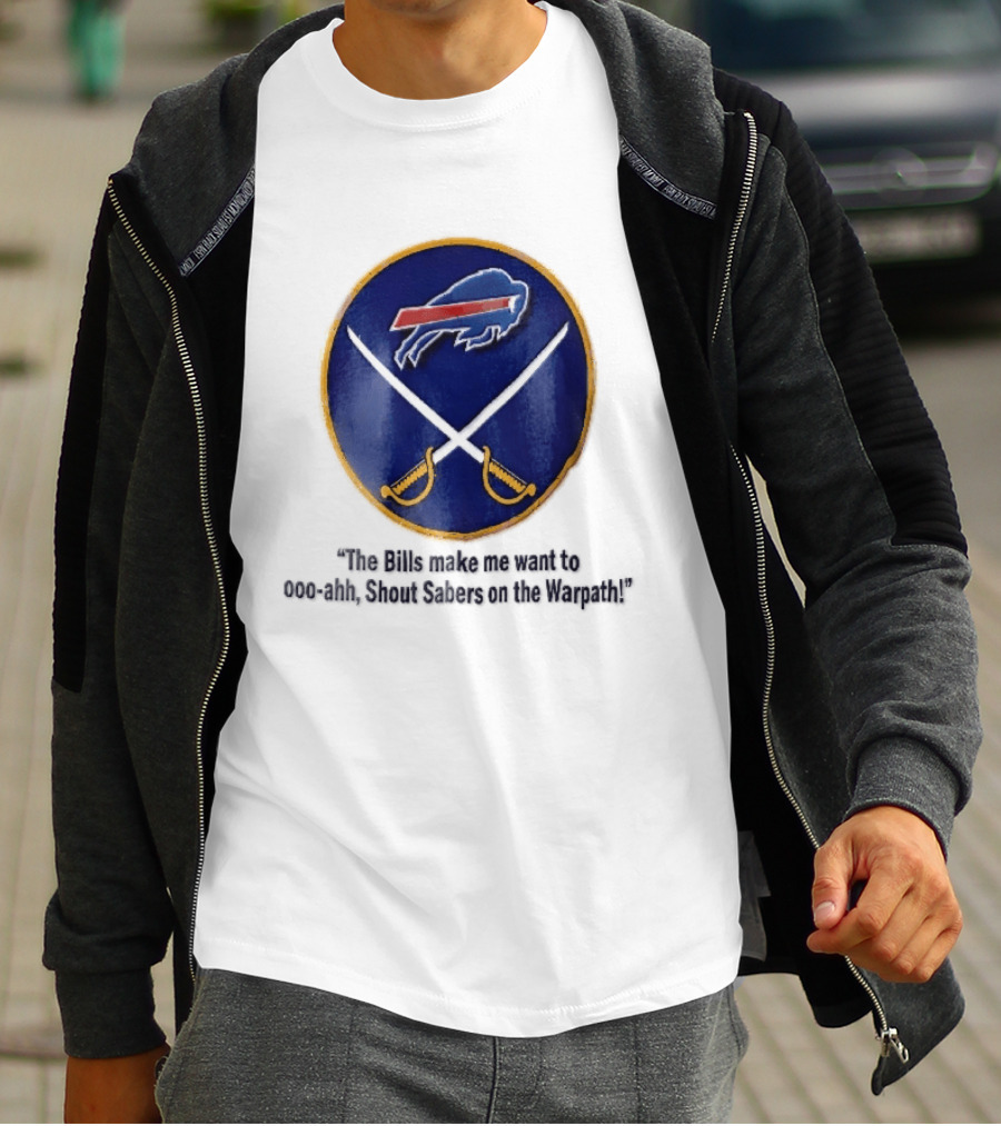 Buffalo Bills Sabers Warpath Shout Ooo Ahh Swords T-Shirt