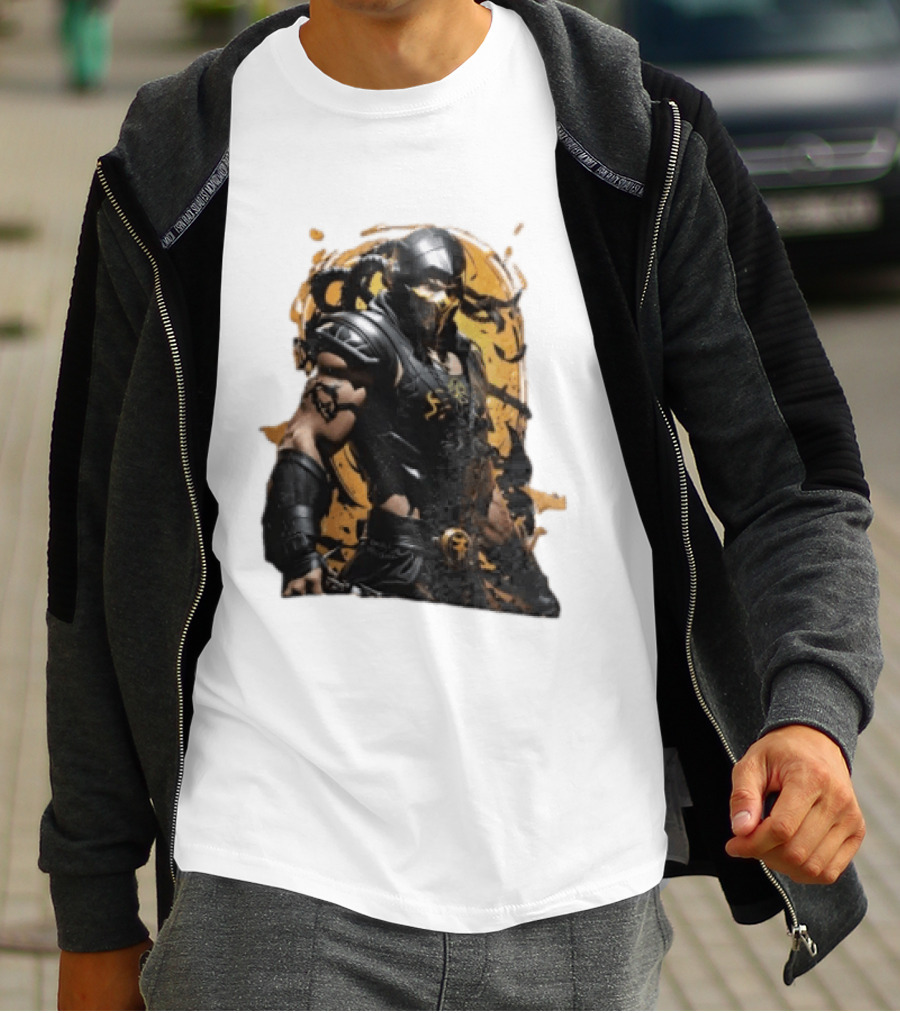 Mortal Kombat Scorpion Warrior Fighter T-Shirt