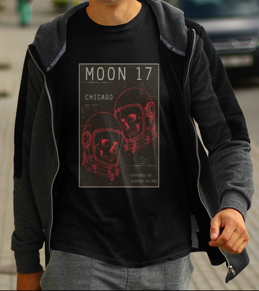 MOON 17 Chicago September 4 Sleeping Village Concert T-Shirt