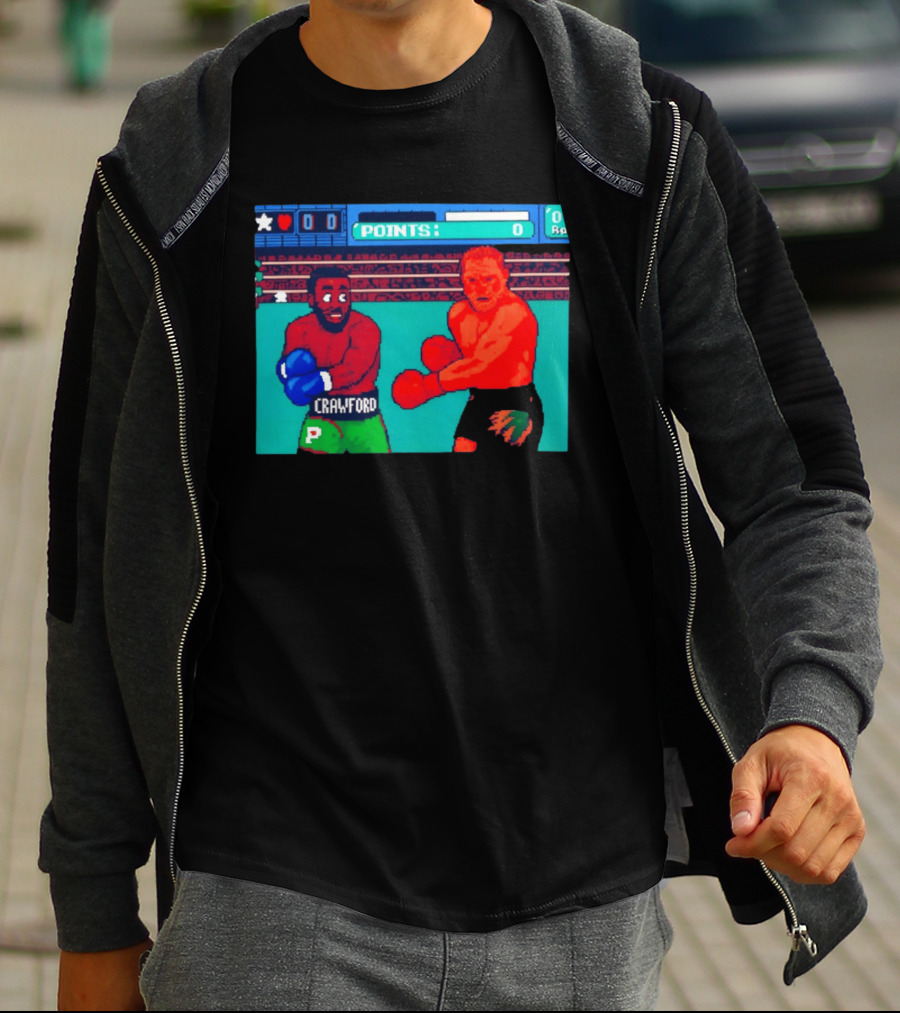 Crawford Vs Canelo Retro Boxing Arcade Game Showdown T-Shirt