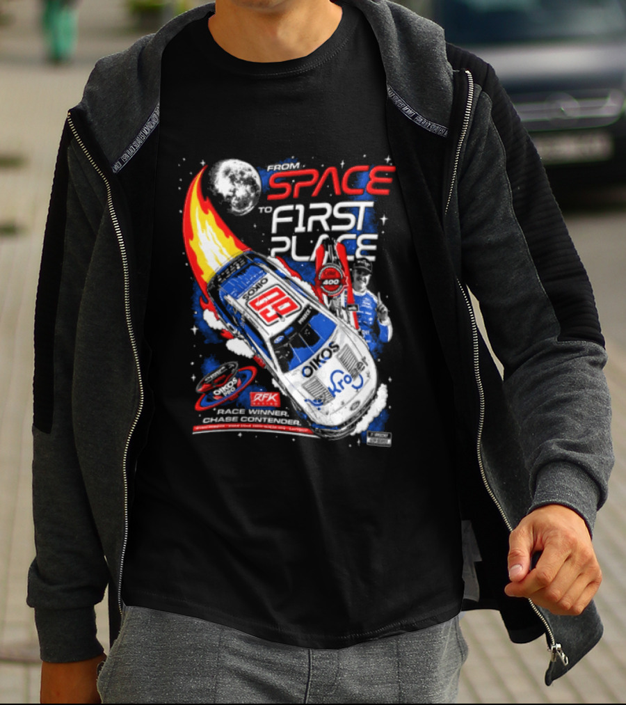 Space To First Place Daytona RFK Racing 2023 NASCAR Win T-Shirt