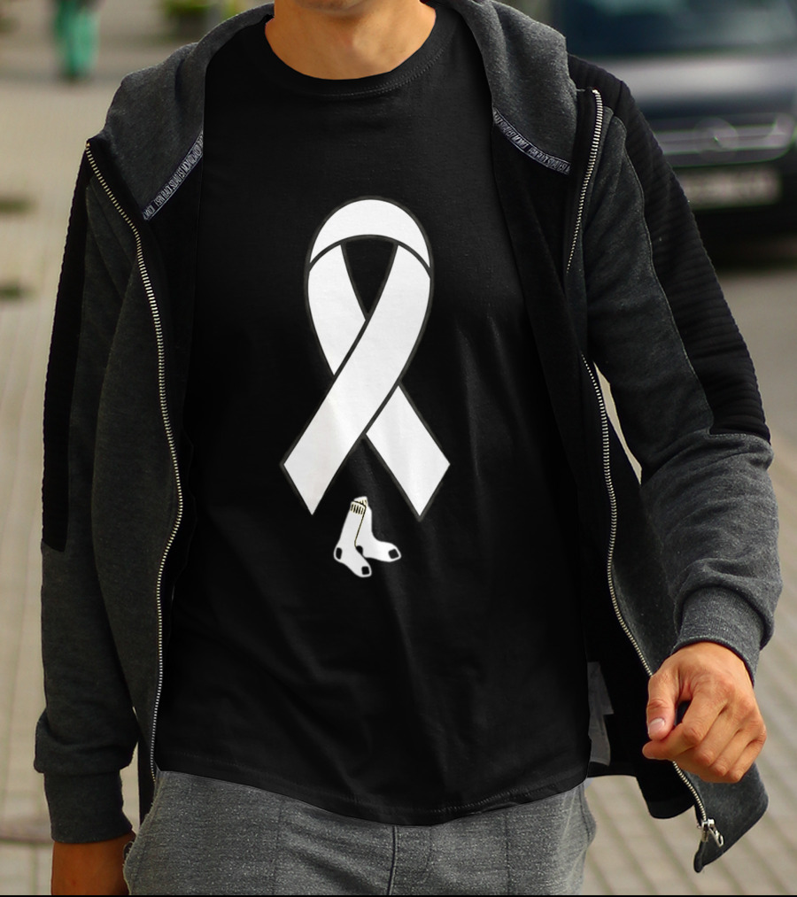Boston Red Sox Childhood Cancer Awareness Ribbon 2026 T-Shirt