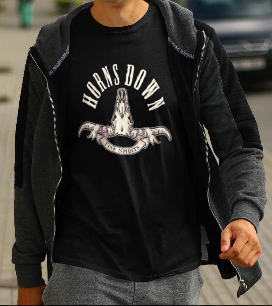 Horns Down Fine Spirits Distinctive T-Shirt